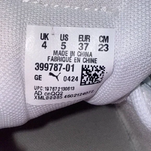 PUMA Womens Carina Street Floral Lace Up Sneakers Shoes Casual White Pink Sz 5 - Picture 11 of 14